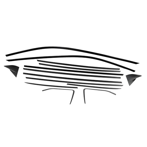 Moldura de ventana exterior de alta gama en negro piano para Nissan X-Trail 2022 a 2025
