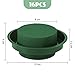 Maitys Floral Foam with Bowl 4.7 Inch Green DIY Flower Arrangement Kit Round Wet Foam, Wedding Aisle Flowers, Party Decoration(12 Pieces)