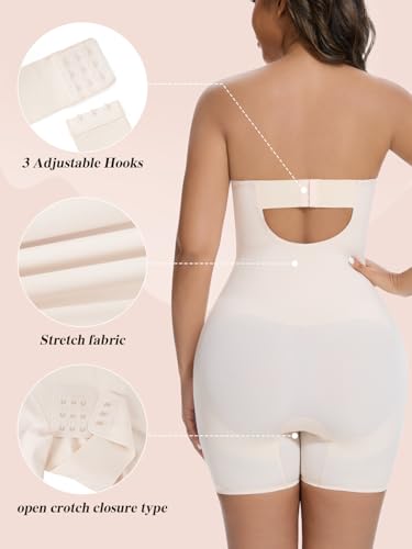 Slimers Strapless Shapewear Tummy Control: Strapless Body Shaper For Women With Built In Bra - Shapewear Bodysuit for Dress4