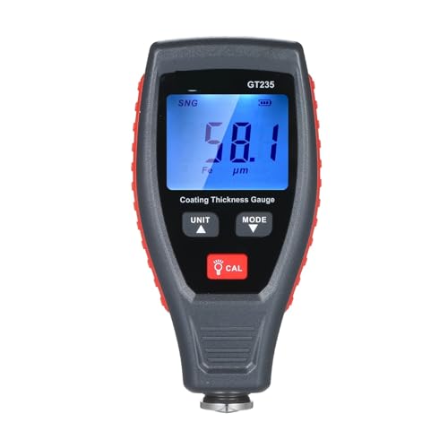 Paint Thickness Tester, medidor de espesor de pintura para coche, medidor de profundidad de pintura 0~1800μm con estuche y calibración GT235 miniatura 1