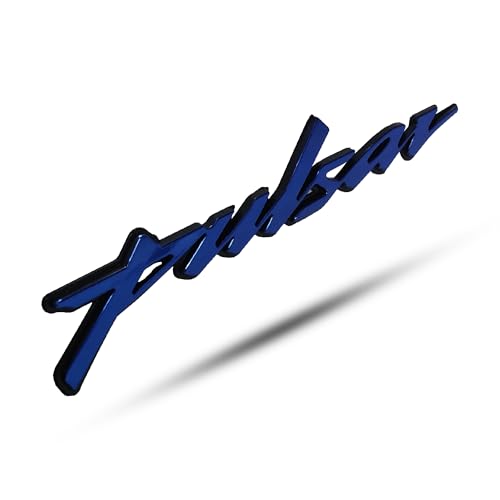 Image of RJVON - Pulsar Bike Emblem Decal Sticker 3D Badge Tank Logo Pulsar Sticker(Set of 2) (Blue)