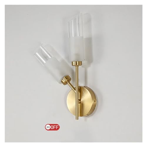 Éclairage d'intérieur LED en verre applique murale douce salon - 7