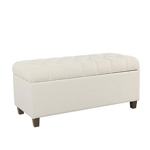 Homepop Ainsley Storage Ottoman Bench