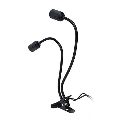 Portalámparas con clip ajustable E27 de mesa Marhynchus 100‑240V de dos cabezas para flexo de mesa 3