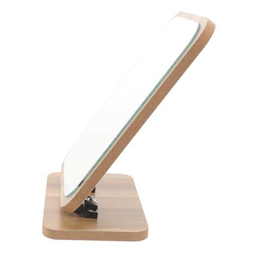 Miroir de maquillage pivotant double face avec support stable décoratif - 2