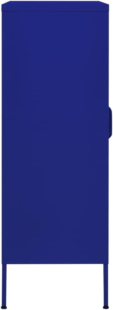 Storage Cabinet Navy Blue 31.5"x13.8"x40" Steel,Office Cabinet, Storage Locker, Cabinet Storage for Organized and Stylish Home Storage
