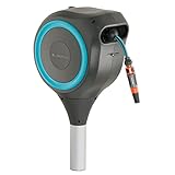 GARDENA(ガルデナ) スパイク式 自動巻取りホースボックス RollUp S 15m ブルー ホースリール【180度回転 UV・防霜】【ドイツブランド】散水 園芸 水やり 18604-20
