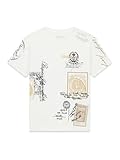 Guess Boys Short Sleeve 1981 Postage T-Shirt, Salt White, 10
