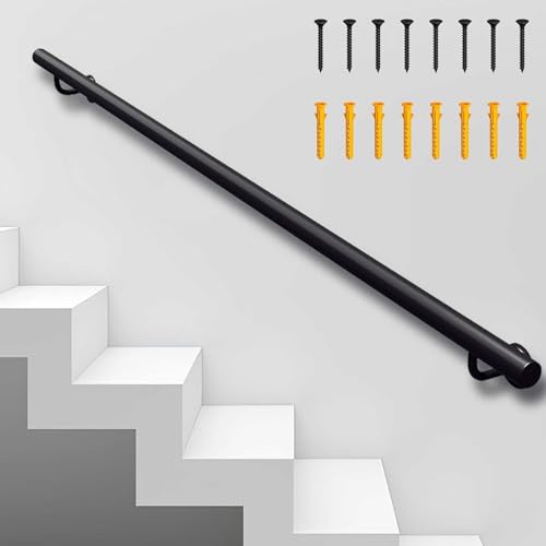 Rampe d'escalier intérieure extérieure réglable avec barre de maintien 2,5 m