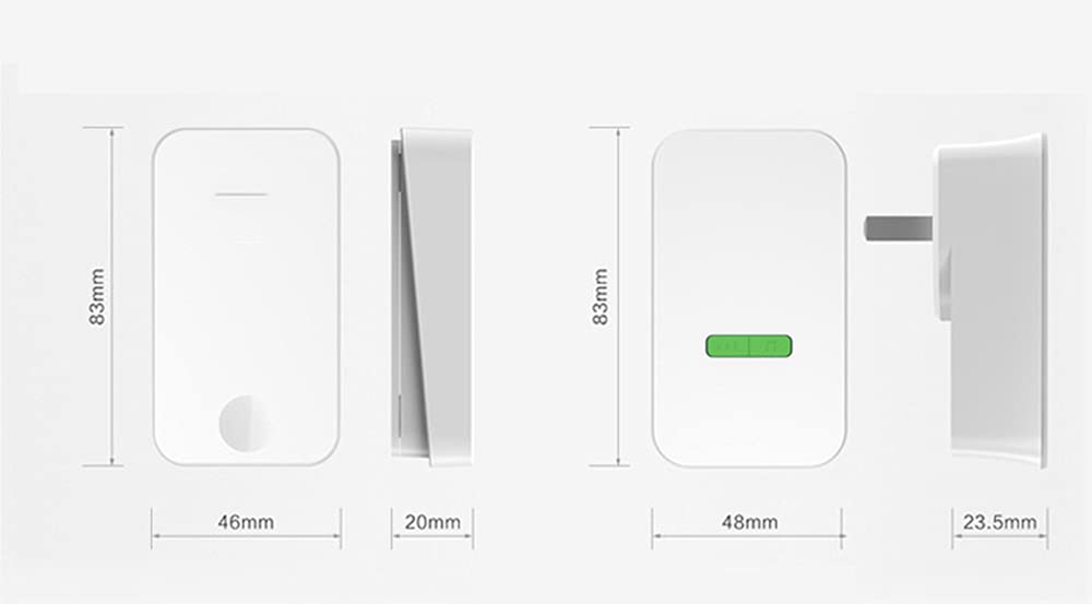 Campanello Senza Fili Campanello Elettronico Wireless Con Telecomando, Volume Regolabile a 5 Livelli, 36 Suonerie, Fino a 100 Decibel,garanzia Di Qualità, Adatto Per Case,uffici, Hotel,appartamenti