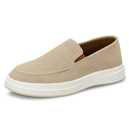 Image of Centrino Driver Loafers for Man | Casual Shoes for Men Stylish | Slip-On Lightweight Moccasins | Cushioned Insole | Comfortable Walking Loafer Shoes for Men | Hand-Stitched | Mens Shoes (9571)