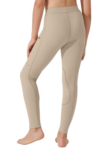 Image of Willit Girl's Riding Pants Horseback English Horse Equestrian Breeches | 4-way stretch twisted yarn, non-slip saddle grip and secure zip phone pockets, summer equestrian camps and intensive lessons