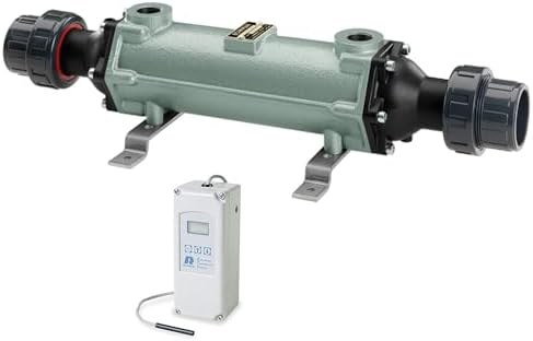 240,000 BTU Cupro Nickel Salt Water Pool Heat Exchanger w/Temperature Control