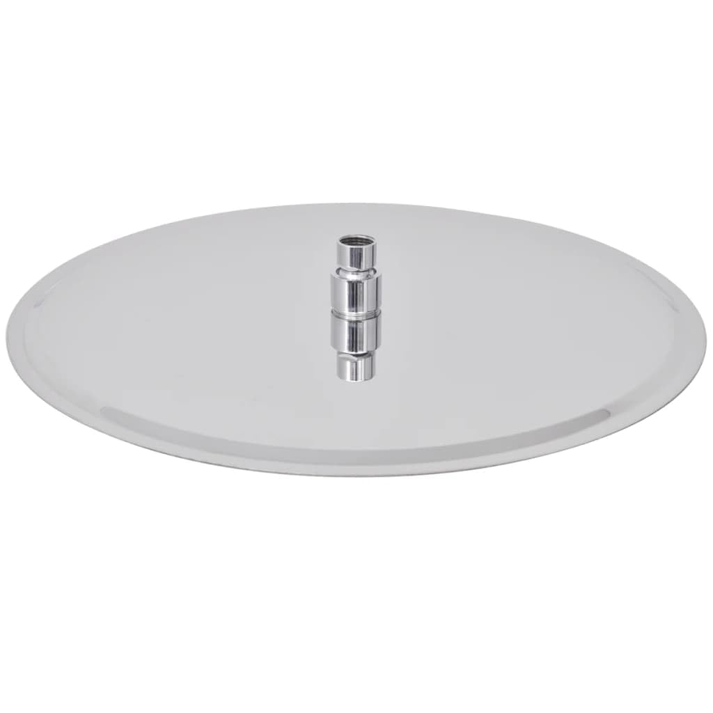 Cabezal de Ducha Redondo Efecto Lluvia, Rociador Ducha, Ducha Lluvia, Alcachofa Ducha, Duchas De Baño Alcachofa Lluvia, Recambios Columna Ducha, Acero Inoxidable 40 cm