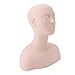 Mannequin Head with Shoulders Soft PVC Lifelike Display Manikin Head Bust for Makeup Massage Acupuncture Training Practice Beauty Skin Care 37 x 31.5 x 15.5cm