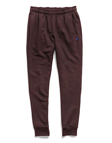 Champion Men`s Powerblend Retro Fleece Jogger Pants, XL, Maroon