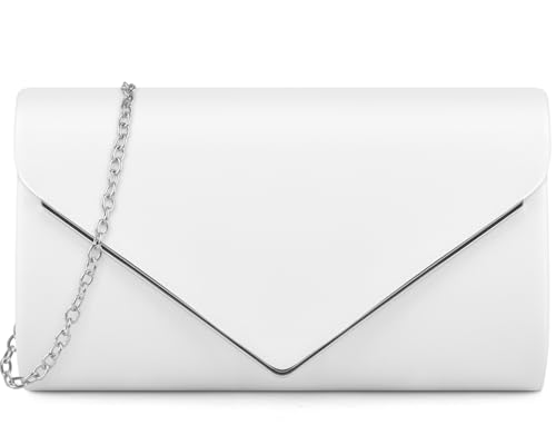 Image of TINDTOP Clutch Purses for Women, PU Leather Formal Evening Bags Shoulder Party Handbags Wedding Cocktail Prom Clutches