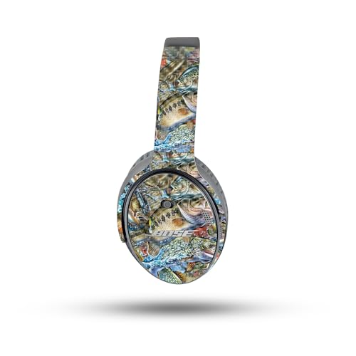 Image of MightySkins Carbon Fiber Skin Compatible with Bose QuietComfort 35 II Headphones - Action Fish Puzzle | Protective, Durable Textured Carbon Fiber Finish | Easy to Apply