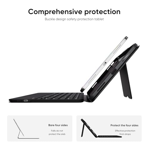 PAUL B for iPad 11th/10th Gen Case with Keyboard 11/10.9 inch A16 2025/2022,Handbag Design Wireless Keyboard Cover for iPad 11/10 Gen, with Pencil Holder,Multi-Touch Trackpad - Image 7