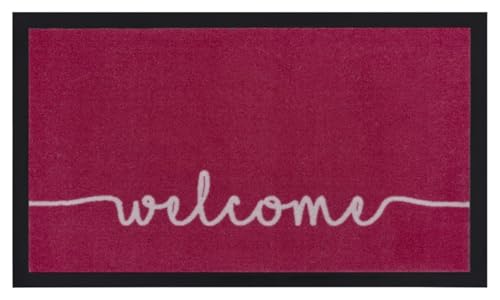 Hanse Home Printy Doormat for Indoor and Outdoor Use 45 x 75 cm, Dirt Trapper Mat, Cosy Welcome with Lettering