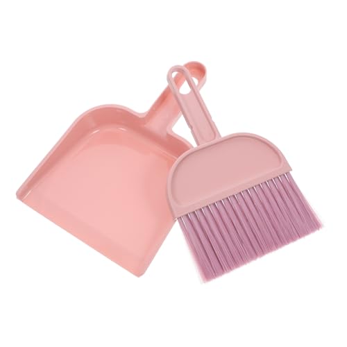 ULDIGI 1Set Mini Broom and Dustpan for Compact Portable Cleaning Set for Home Office and Car Plastic Handheld Broom and Dustpan Easy to Use and Clean