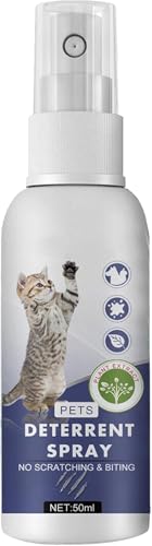 Anti-Scratch Cat Spray for Scratching,Natural Cat Deterrent Spray,Cat Deterrent Spray Indoor,Cat Scratch Repellent Spray,Cat Repellent Spray Indoor,Indoor & Outdoor Training Safe Cat Spray,50ml
