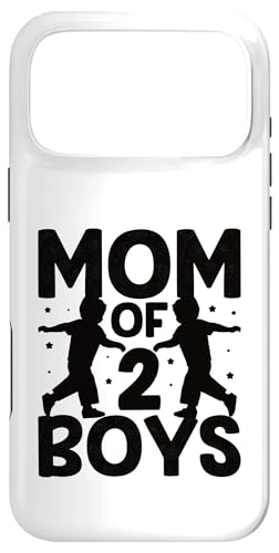 Mom Of Two Boys ̓ Ƒq ̌t X}zP[X iPhone 17 Pro Max p