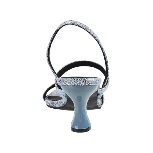 Image of Metro Women Synthetic Leather Kitten Heel Fashion Sandal