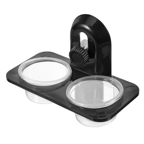 LOORGVEL Reptil Futter und Wassernapf aus Robustem Material Doppelte Fächer mit Schraubmontage Geeignet für Glas und Acrylterrarium Stabile Wandbefestigung für Eidechsen Schildkröten LOORGVEL Reptil Futter und Wassernapf aus Robustem Material Doppelte Fächer mit Schraubmontage Geeignet für Glas und Acrylterrarium Stabile Wandbefestigung für Eidechsen Schildkröten