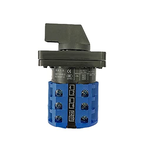 Commutateur triphasé 380V pour sélection de source électrique 20A 3 positions - 2