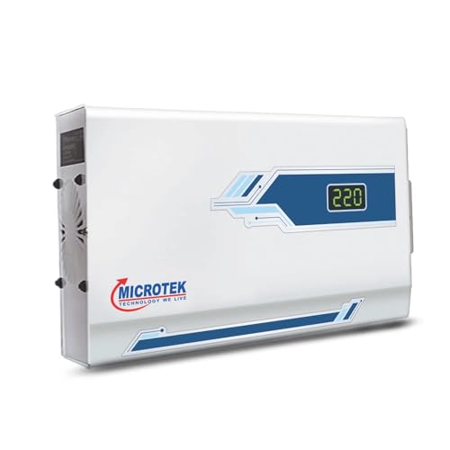 Image of Microtek EM 4140+ Automatic Voltage Stabilizer for AC Air Conditioner up to 1.5 Ton | Input Range 140V-290V