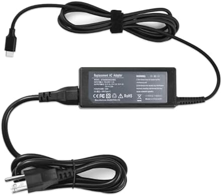 Replacement 45W USB-C Charger Compatible with HP Chromebook X360 ...