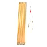 Kit complet de tirage de fil : l'ensemble comprend 16 tiges en fibre de verre (chacune de 50 cm de long et 4 mm de diamètre), 6 accessoires pratiques et un tube de rangement pratique, pour gérer divers scénarios d'installation de câblage.