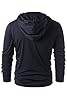 helymore Men Gothic Hoodie Steampunk Drawcord Lace up Pullover Hooded Medieval Knight Long Sleeve Sweatshirt Renaissance Costume Blouse Tops, XL Black #3