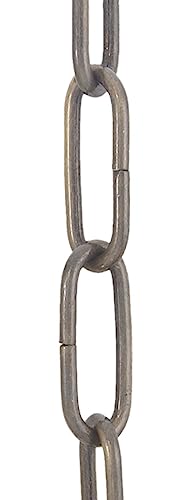 Image of B&P Lamp Antique Brass Plated, Heavy Duty Straight-Sided Chain, 3 Ft. Length