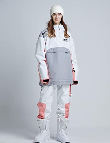 Riuiyele Women's Ski Suit Outdoor Sports Snowboarding Jacket And Pants Waterproof Breathable Snow Suit,Wt L #TOP6
