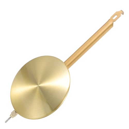 HOUDERCO 属製時計 振り子部品 クロックムーブメント交換用 ホームクロック修理パーツ レトロ機械式置き時計向け シンプルデザイン