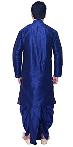 Image of Om Shubh Mangalam Men's Silk Ethnic Wear Dhoti Kurta Set For Wedding