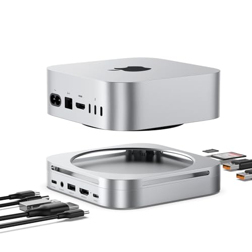 Station d'accueil Mac mini M4 pour un bureau de créateur épuré 4K