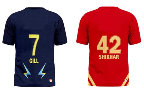 Image of Sports India IPL Cricket Team T Shirt Jersey Combo for (Kid's, Boy's & Mens) L744