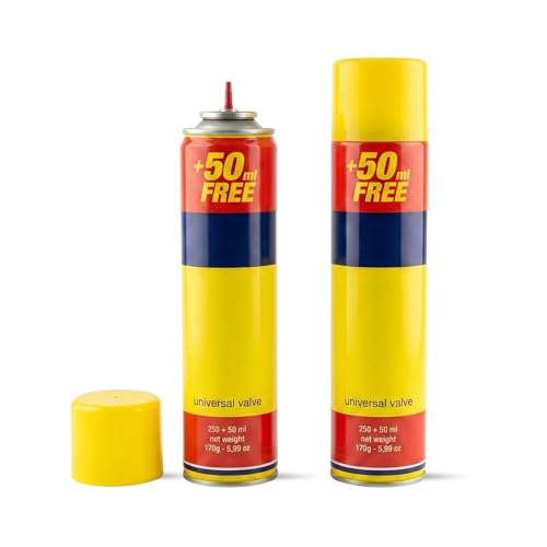 Straame Clipper Gas Refill Canister - 300ml Capacity- Universal Refill Fluid for Lighters Torches and Camping Stoves (Pack of 2)