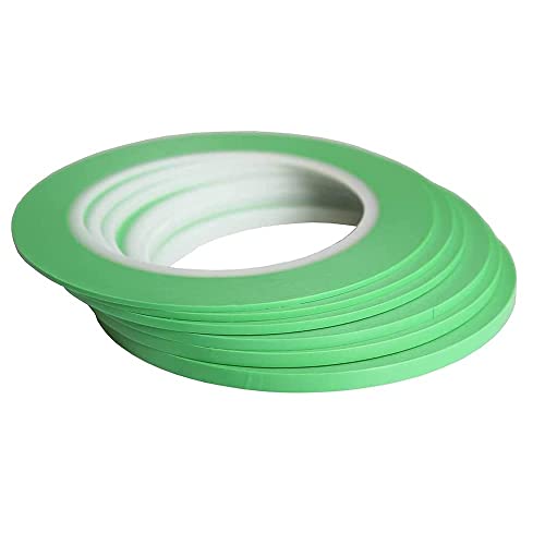 JINBING Grün Fineline Klebeband, 6 Rollen