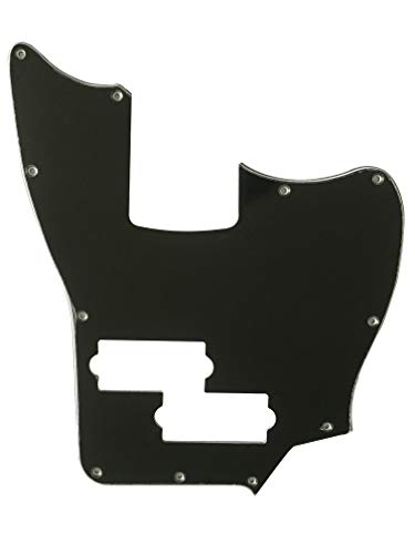 �M�^�[�s�b�N�K�[�h Fits Squier Vintage Modified Jaguar Bass SS Control Style 3�w�\�� �M�^�[�ی� �ی�t�B�����t�� (3�v���C�u���b�N)