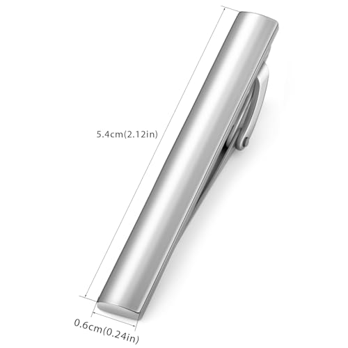 Image of HONEY BEAR 5cm /5.4cm /6cm Mens Tie Clip Bar for Normal Size Steel Business Wedding Gift 1.97 inch /2.12 inch /2.36 inch