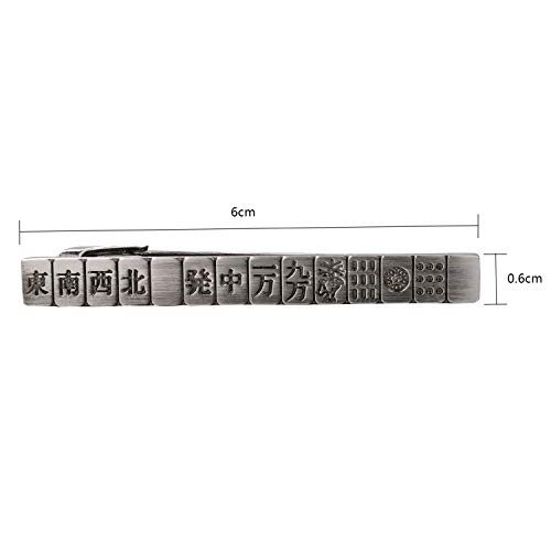 Image of Yoursfs Tie Clips for Men Tie Pin Classic Slash Regular Tie Bar