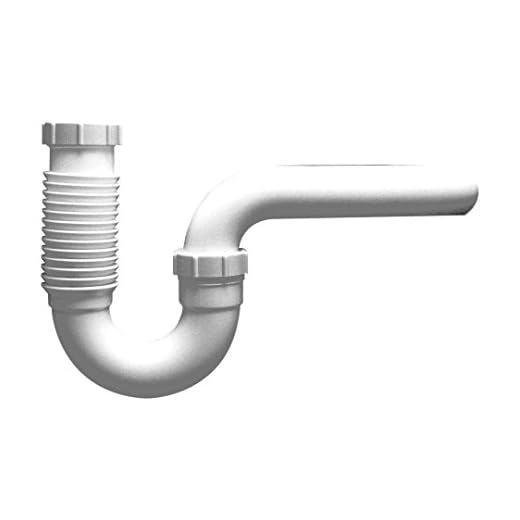 PF WaterWorks FlexTRAP Expandable and Flexible P-Trap - Universal (1-1/2-Inch or 1-1/4-Inch x 1-1/2-Inch); PF0704