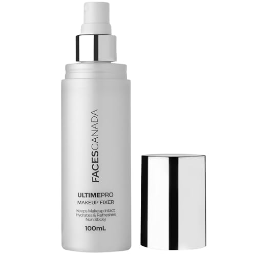 FACESCANADA Ultime Pro Makeup Fixer | Long Lasting Setting Spray | Hydrating & Refreshing Facial Mist with Hyaluronic Acid | Lightweight & Non Sticky | 3.38 Fl Oz (100ml)