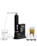 Frizzlife Electric Water Filter Camping, 0.01μm Ultrafiltration 7-Stage Portable Water Filter, Rechargeable Water Purifier for Camping, Survival, Backpacking,Hiking & Emergency,3pcs Pre-Filters,EF1200