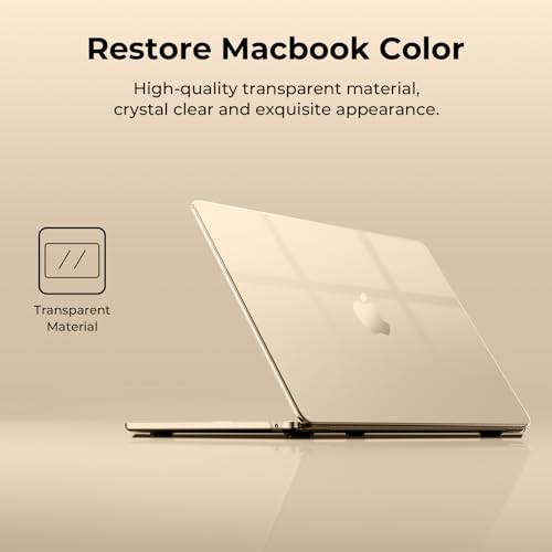 Image of EooCoo Case Compatible with MacBook Air 15 inch 2024 2023 Release M3 A3114 M2 A2941 Liquid Retina Display, Plastic Hard Shell Case + Keyboard Cover + Screen Protector, Crystal Starlight
