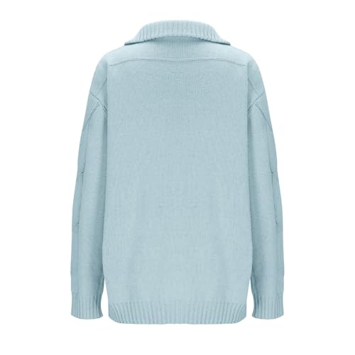 Men's Quarter Zip Up Pullover Sweaters Slim Fit Mock Neck Long Sleeve Sweaters Cable Knitted Warm Sweater Cardigans3